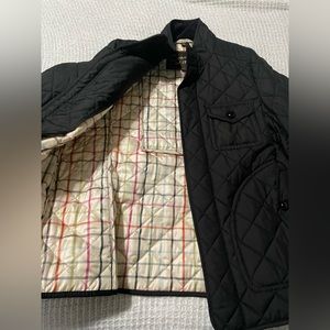 COACH quilted black jacket with zipper and buttons